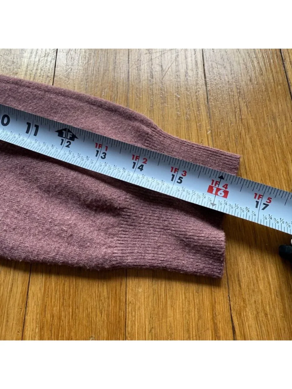 Dreamers Size S Mauve Cotton Rayon Blend Lightweight Long Sleeve V-Neck Sweater